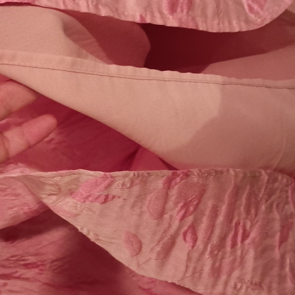 Storia -Coco McCall Shop- PINK FLORAL EMBOSSED MINI Babydoll DRESS Size M - Picture 14 of 15